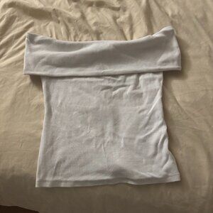 White Off-Shoulder Slim Fit top